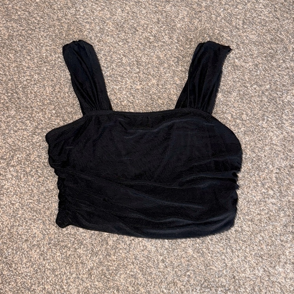 Cropped all black, tank!